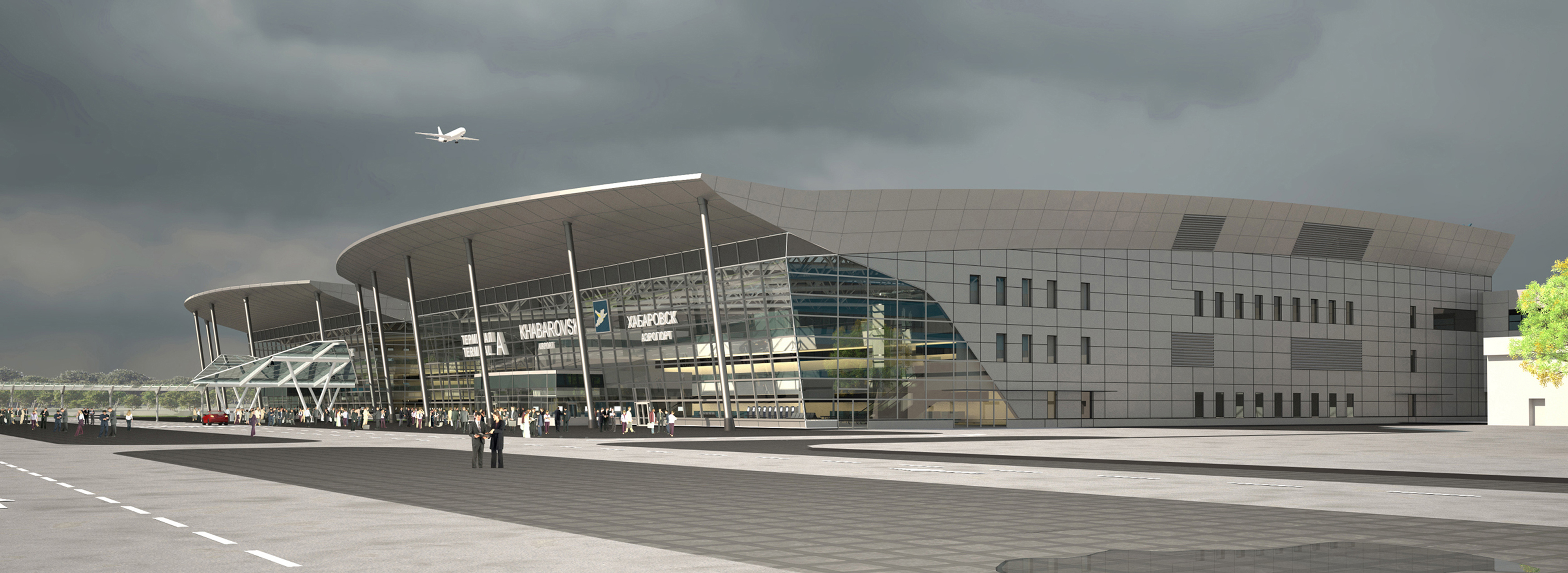Passenger terminal of domestic airlines Airport of Khabarovsk