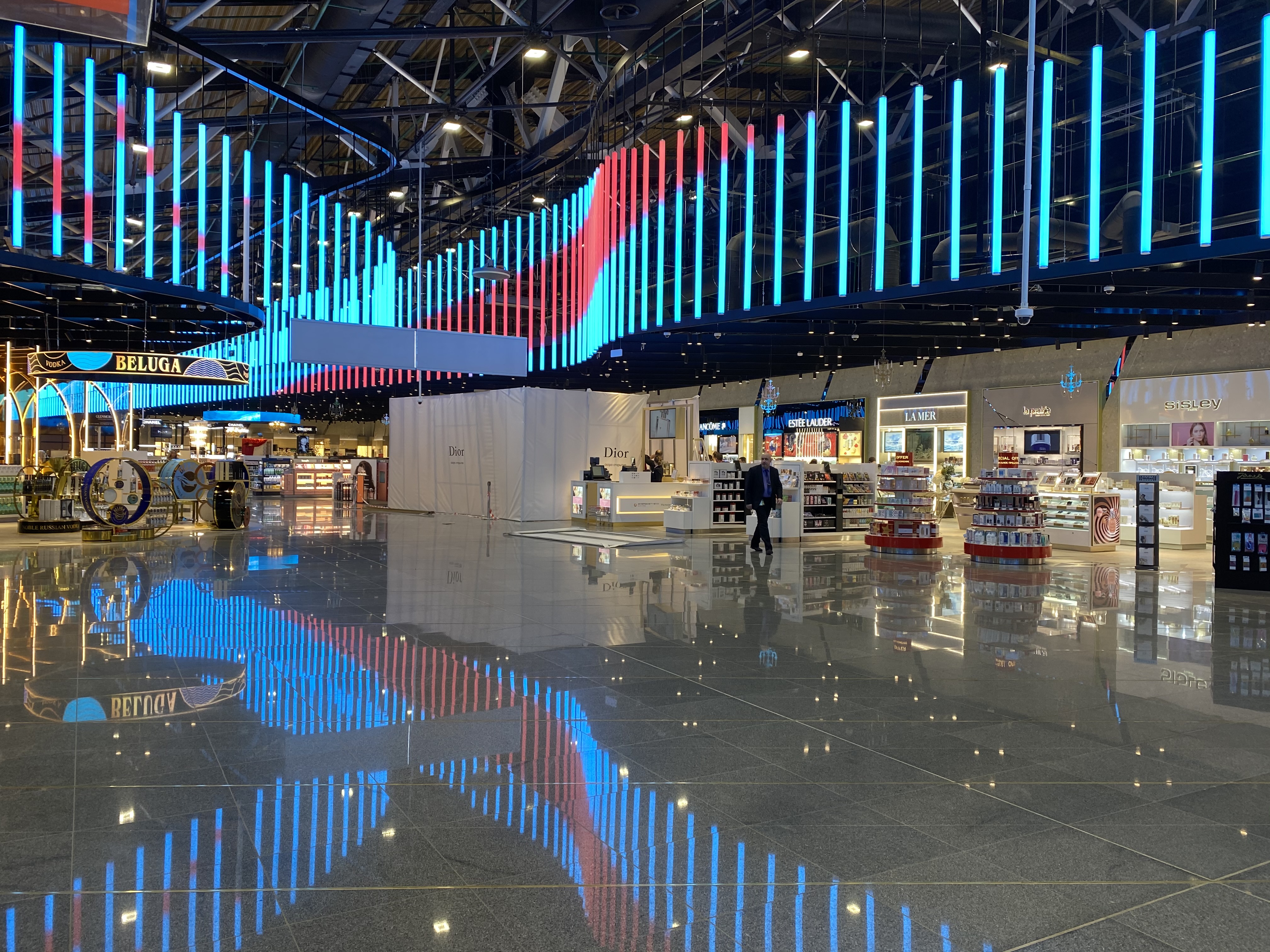 Fit-out of duty free zone. Sheremetyevo airport (Terminal C)